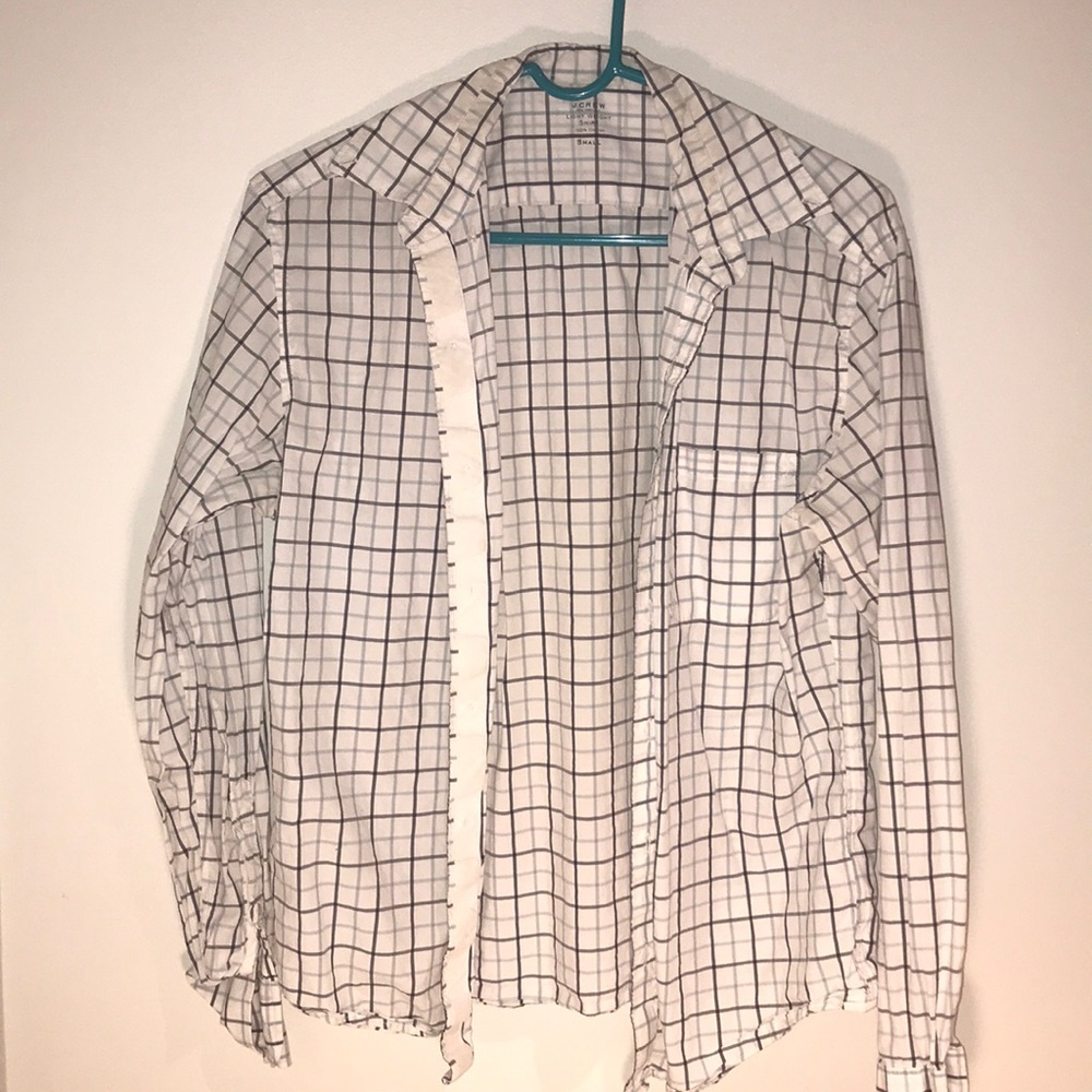 JCREW MENS SMALL DRESS SHIRT.